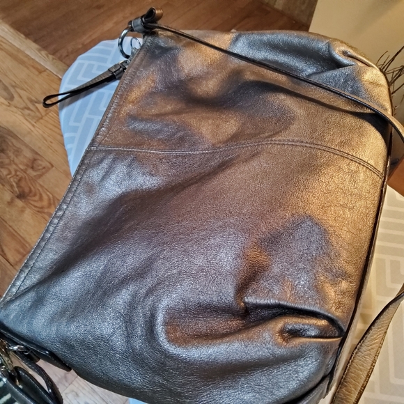 Coach Mia Rose Gold Metallic Leather Shoulder Bag - Picture 10 of 11